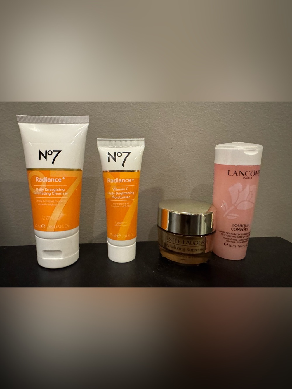 No 7 Cleanser Moisturizer, Estée Lauder Revitalizing Supreme Lancome Toner